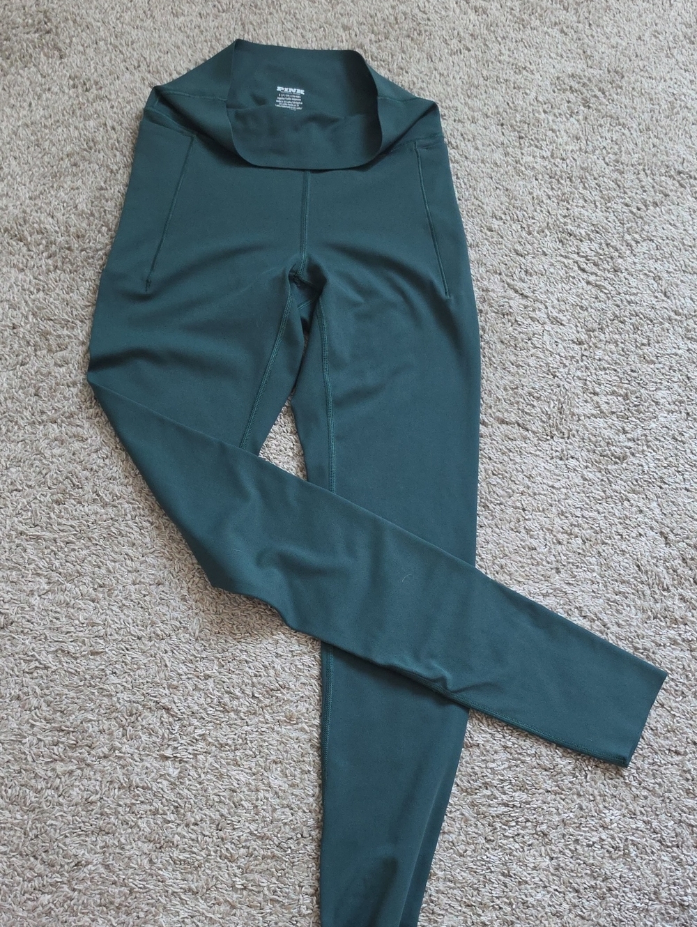 PINK Victoria's Secret Forest Green High-Waist Leggings